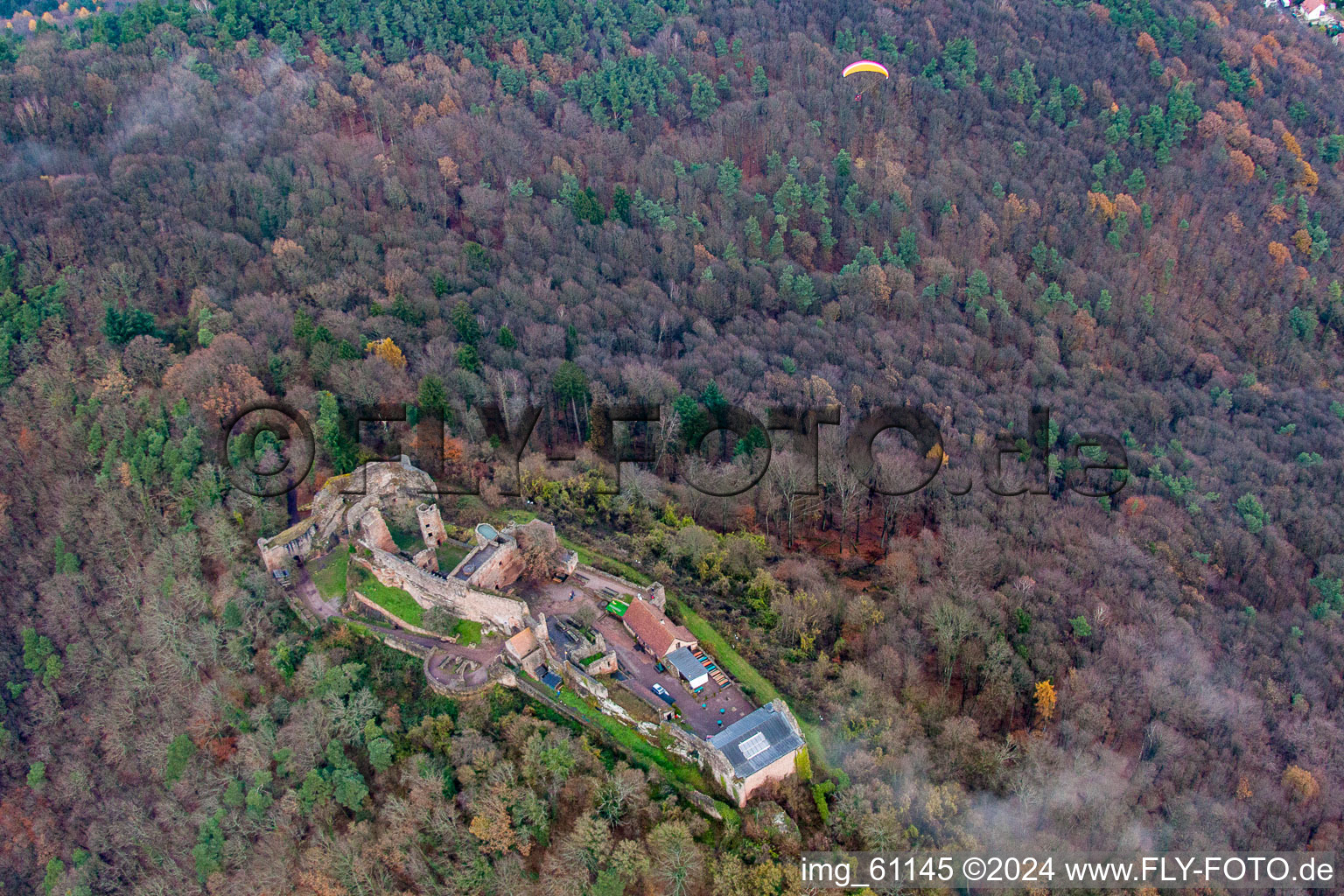 Eschbach in the state Rhineland-Palatinate, Germany seen from above