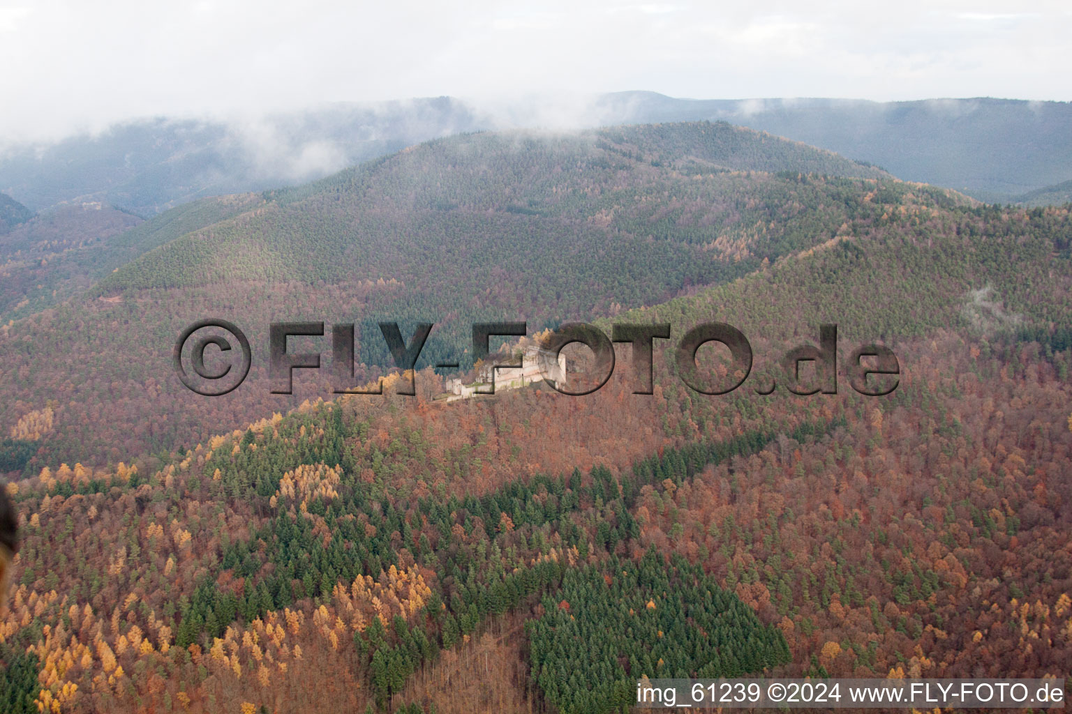 Aerial photograpy of Dernbach in the state Rhineland-Palatinate, Germany