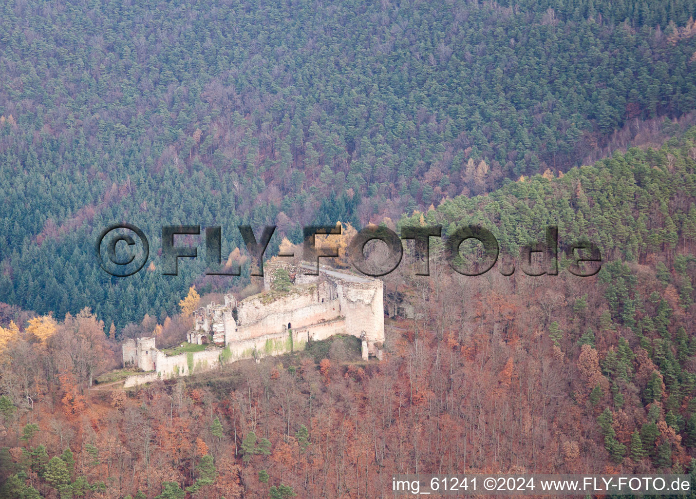 Dernbach in the state Rhineland-Palatinate, Germany from above