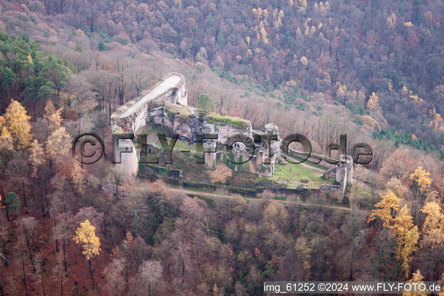 Ramberg in the state Rhineland-Palatinate, Germany out of the air