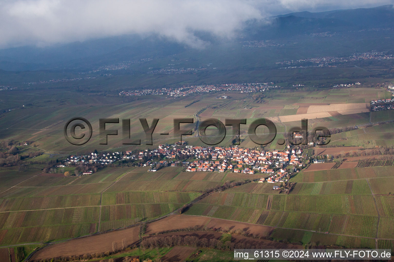 Oblique view of District Mörzheim in Landau in der Pfalz in the state Rhineland-Palatinate, Germany