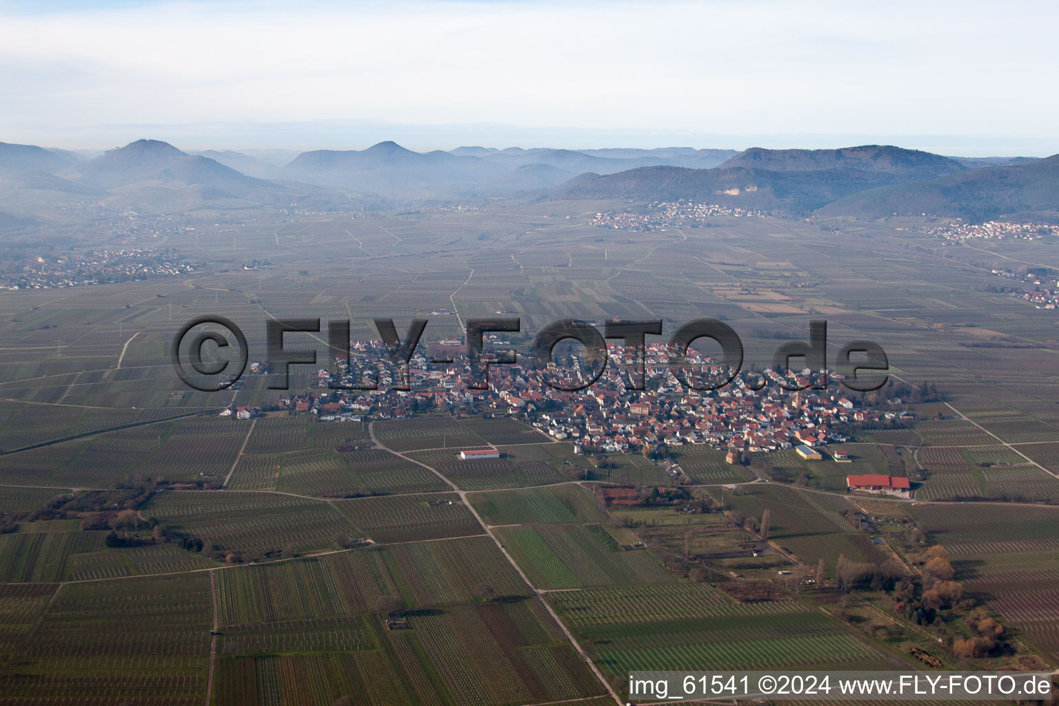 District Nußdorf in Landau in der Pfalz in the state Rhineland-Palatinate, Germany viewn from the air