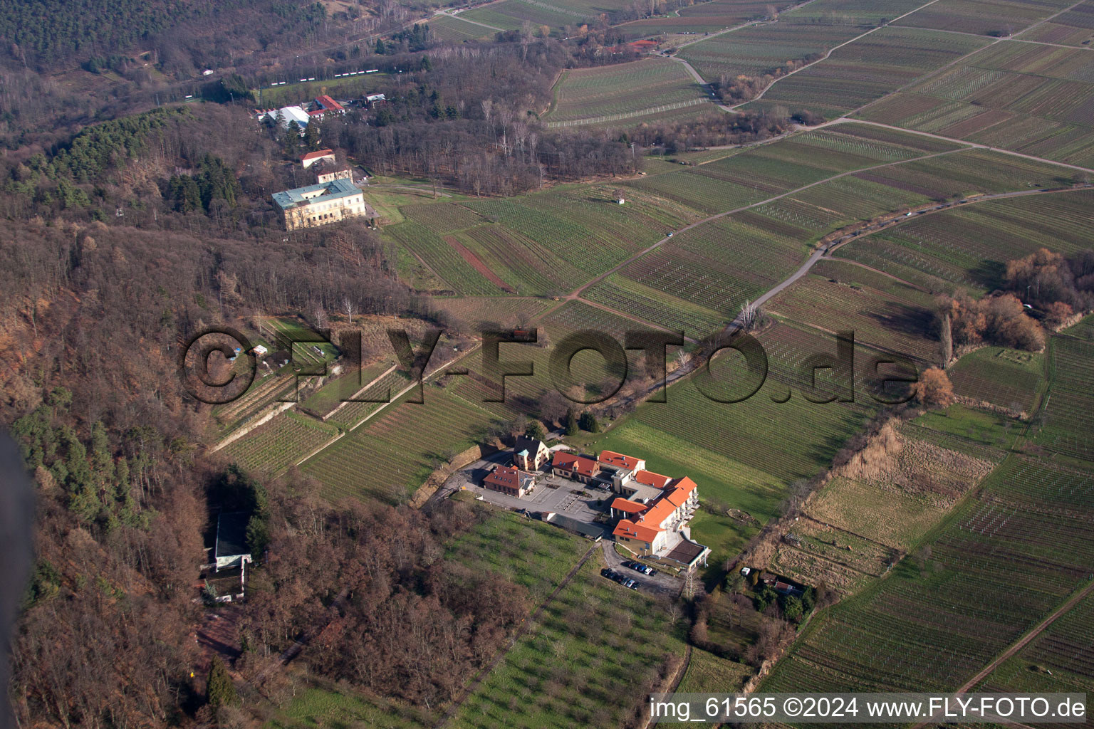 Wellness Hotel Alte Rebschule and Villa Ludwigshöhe in Weyher in der Pfalz in the state Rhineland-Palatinate, Germany