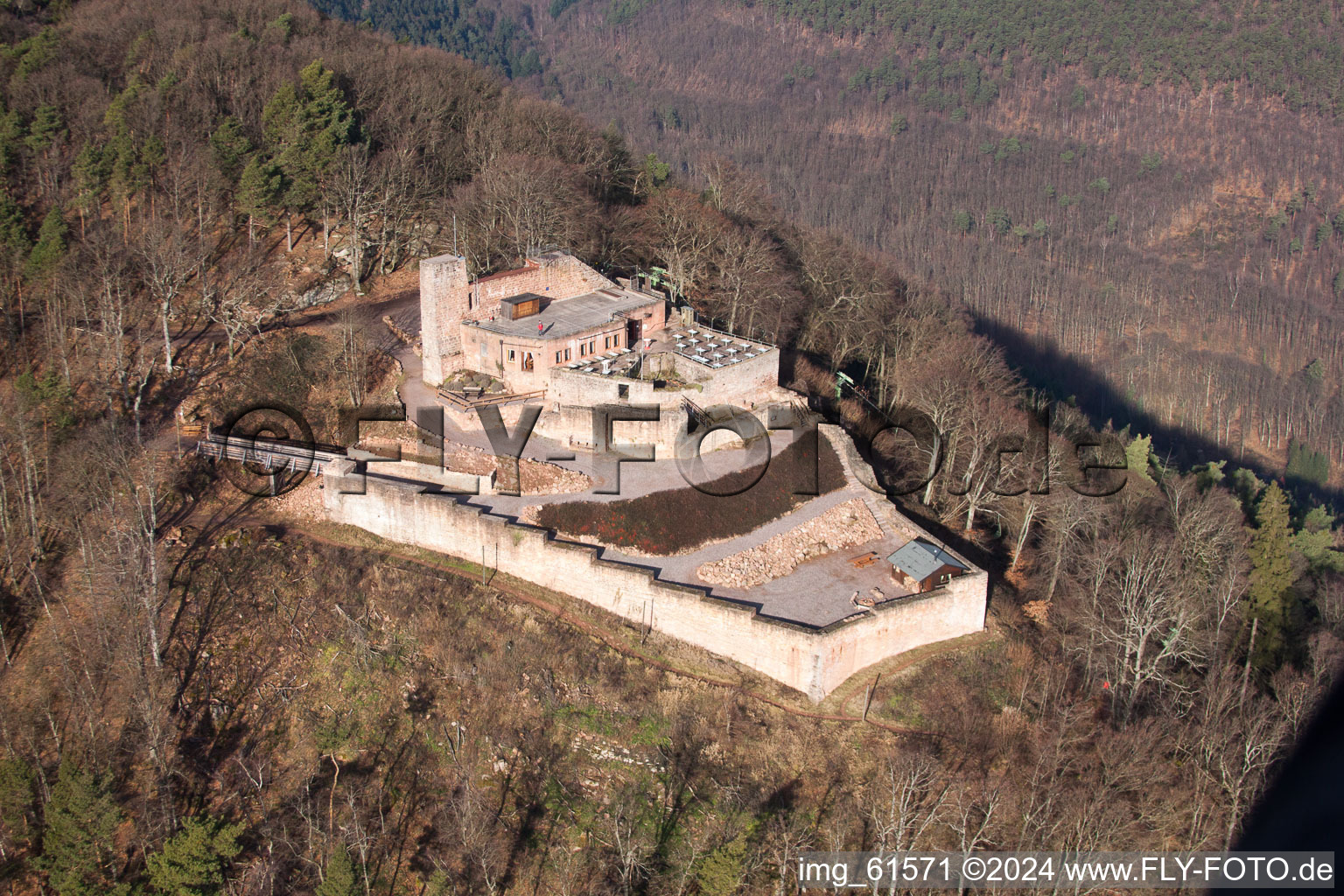 Aerial photograpy of Weyher in der Pfalz in the state Rhineland-Palatinate, Germany