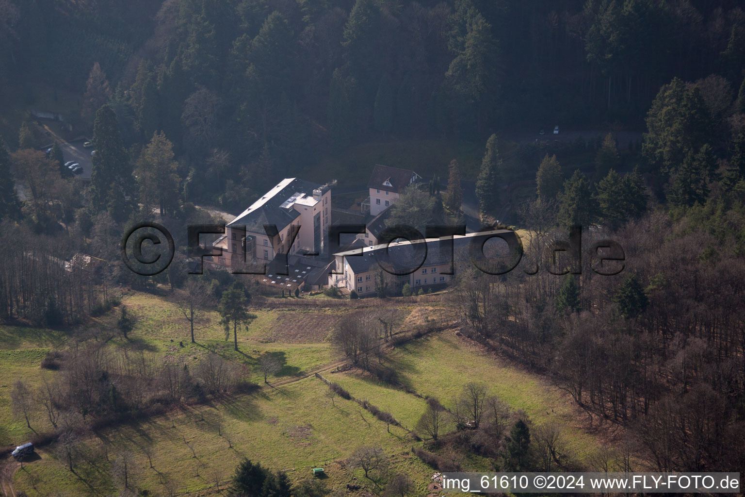 Aerial photograpy of Burrweiler, Buschmühle in Buschmühle in the state Rhineland-Palatinate, Germany