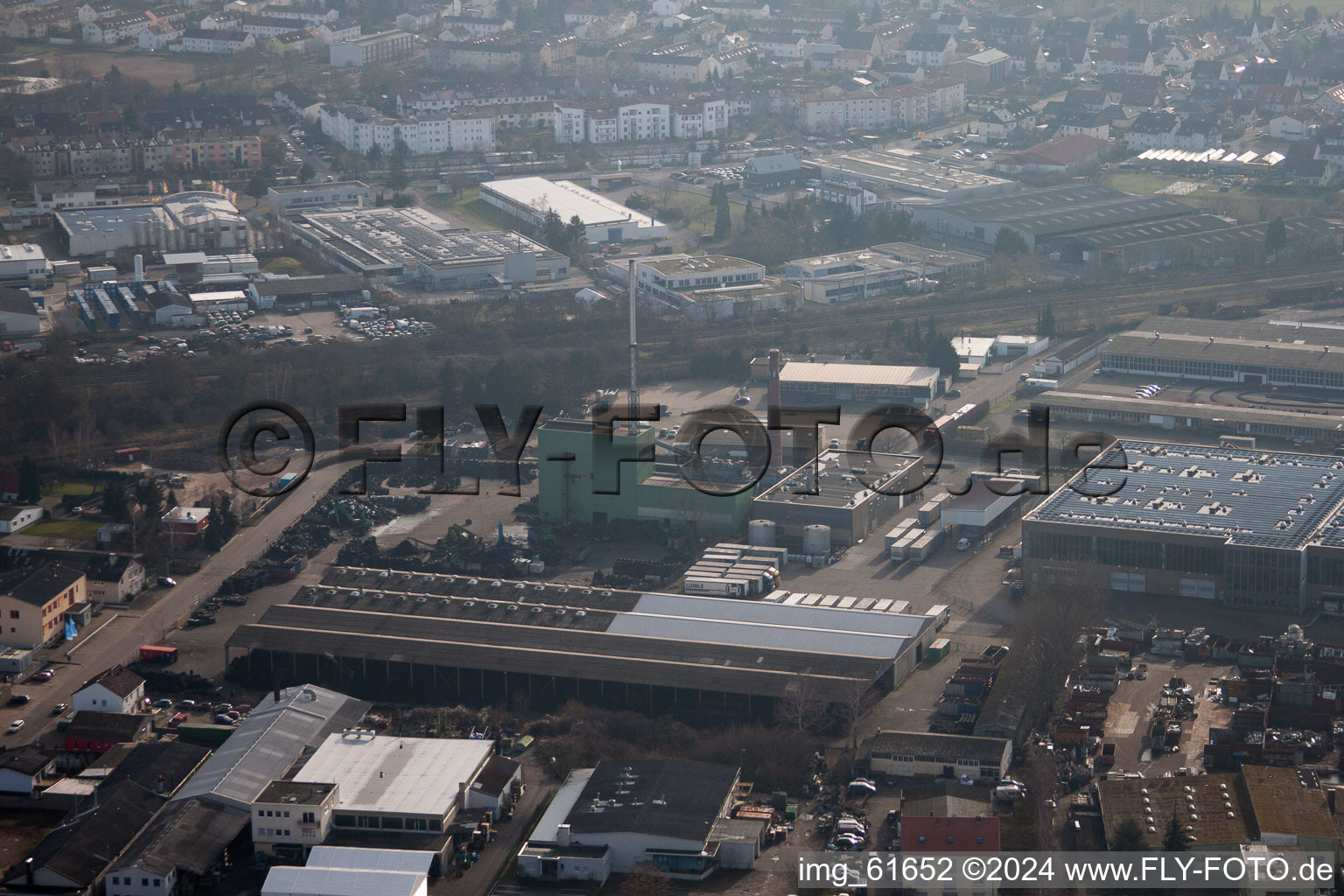 Aerial view of Landau Nord, Im Grein in Landau in der Pfalz in the state Rhineland-Palatinate, Germany