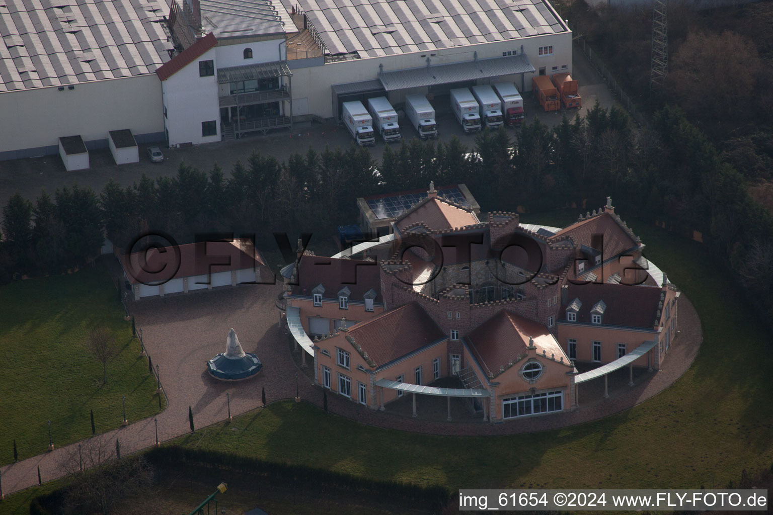 Drone image of Landau North in Landau in der Pfalz in the state Rhineland-Palatinate, Germany