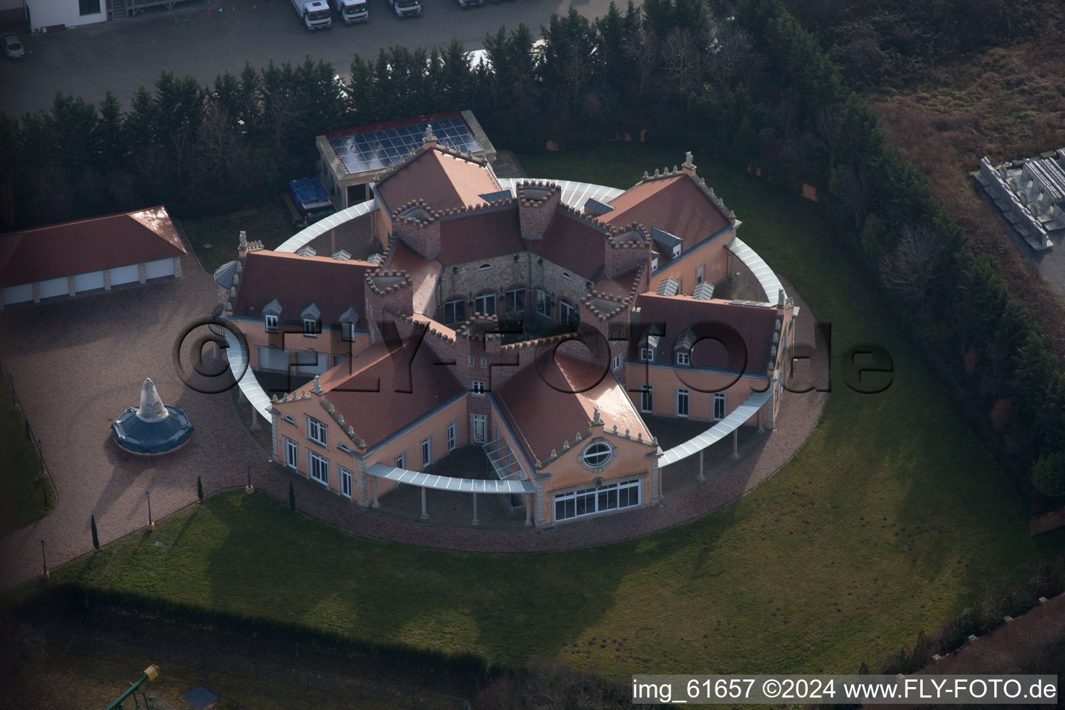 Landau North in Landau in der Pfalz in the state Rhineland-Palatinate, Germany seen from a drone