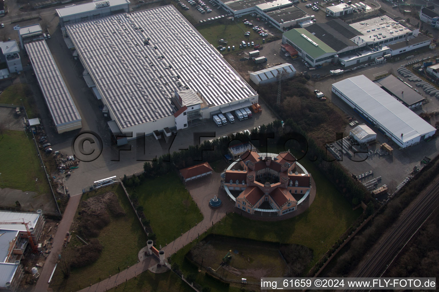 Aerial photograpy of Landau North in Landau in der Pfalz in the state Rhineland-Palatinate, Germany