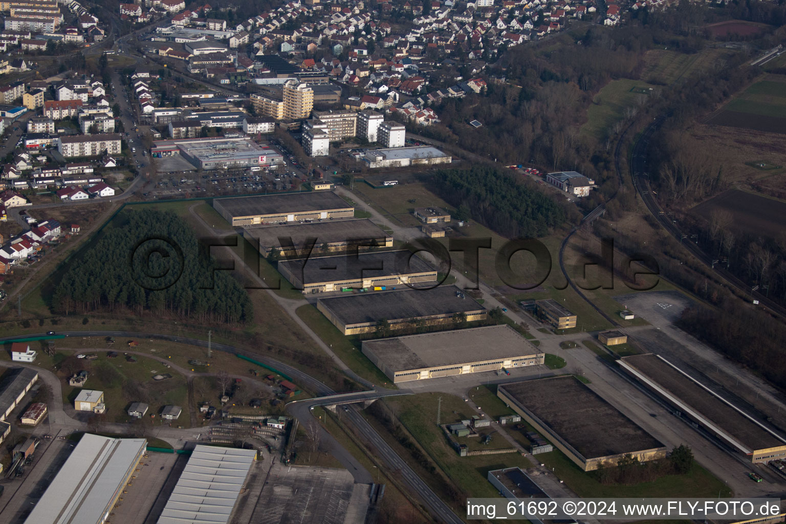 Sponeck Barracks in Germersheim in the state Rhineland-Palatinate, Germany