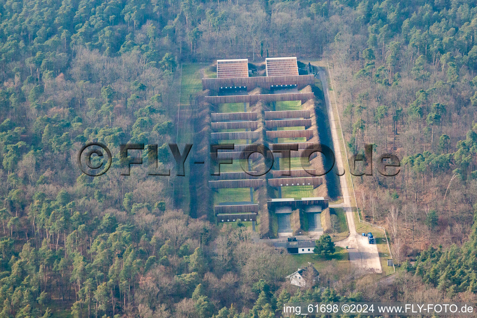 Bundeswehr firing range in Germersheim in the state Rhineland-Palatinate, Germany