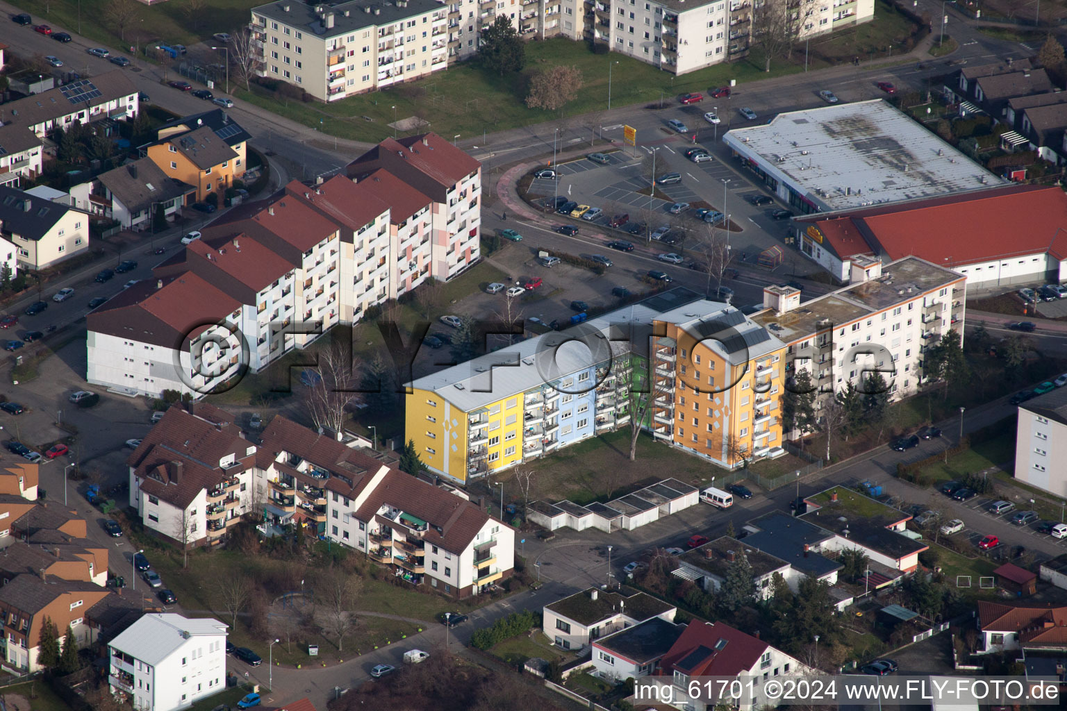 Konrad-Adenauer-Strasse in Germersheim in the state Rhineland-Palatinate, Germany