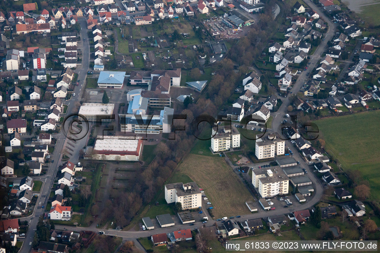 District Herxheim in Herxheim bei Landau in the state Rhineland-Palatinate, Germany out of the air