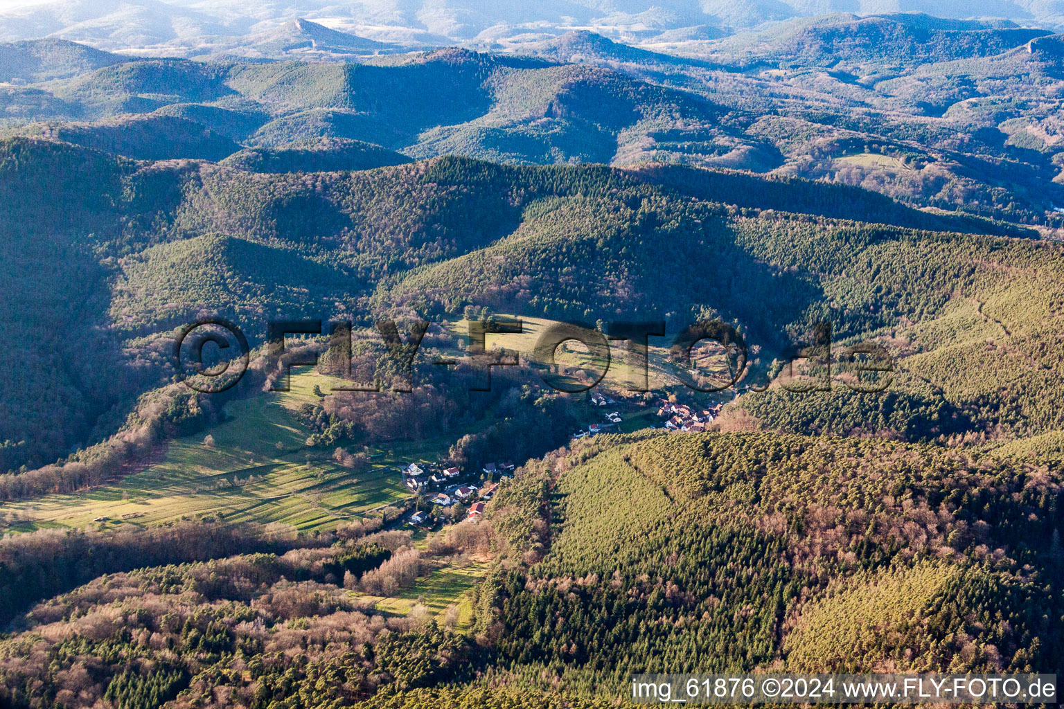 Drone image of District Blankenborn in Bad Bergzabern in the state Rhineland-Palatinate, Germany