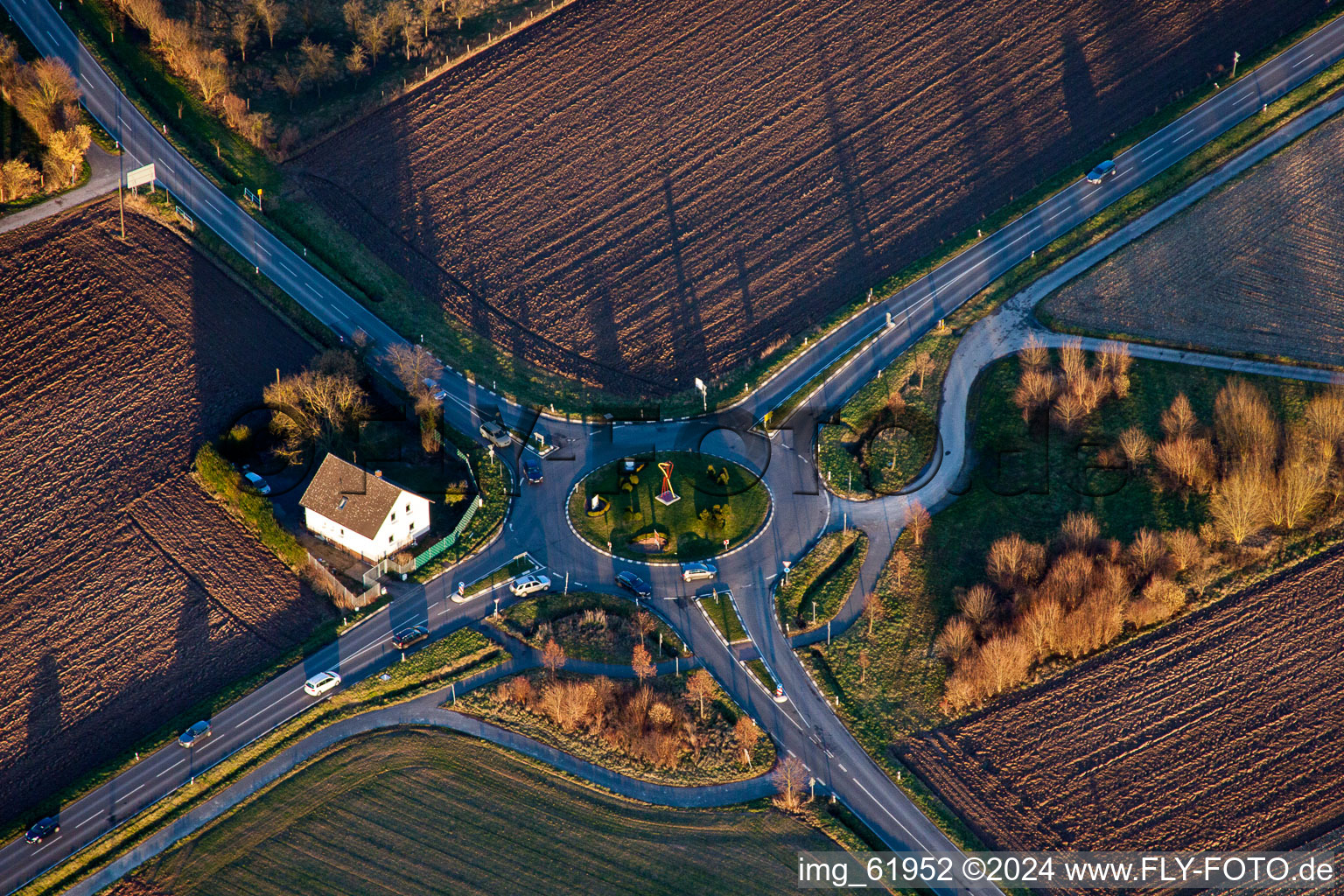 Barbelroth in the state Rhineland-Palatinate, Germany from a drone