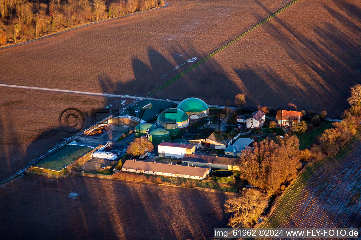 Aerial photograpy of Winden in the state Rhineland-Palatinate, Germany