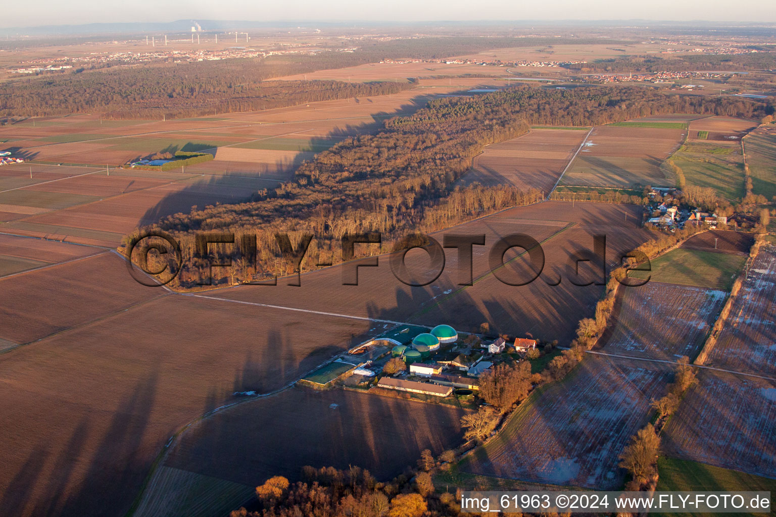 Oblique view of Winden in the state Rhineland-Palatinate, Germany