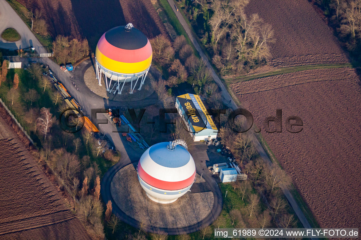 Natural gas storage in Rastatt in the state Baden-Wurttemberg