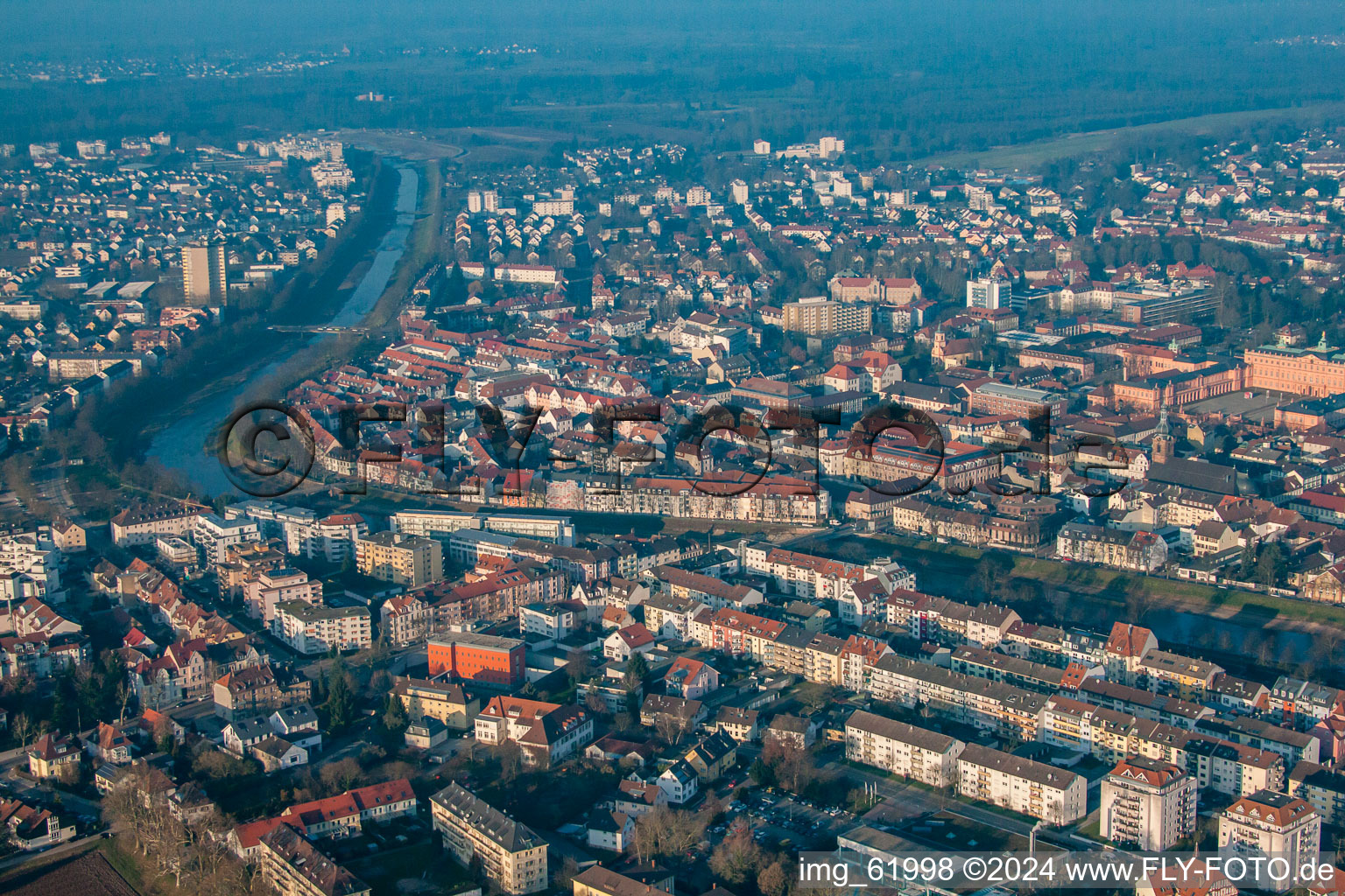 Murg to W in Rastatt in the state Baden-Wuerttemberg, Germany