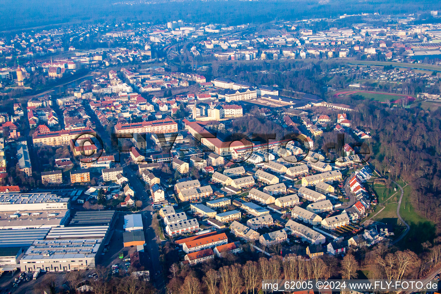 Sophie-Scholl-Street in Rastatt in the state Baden-Wuerttemberg, Germany