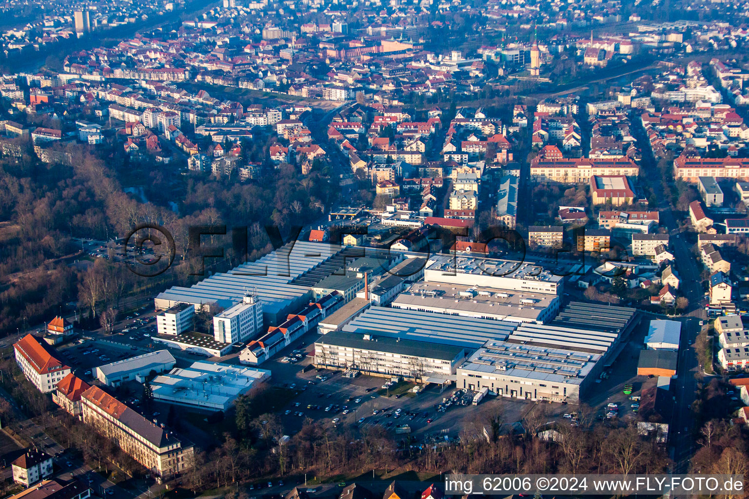 Aerial photograpy of Getinge Academy in Rastatt in the state Baden-Wuerttemberg, Germany