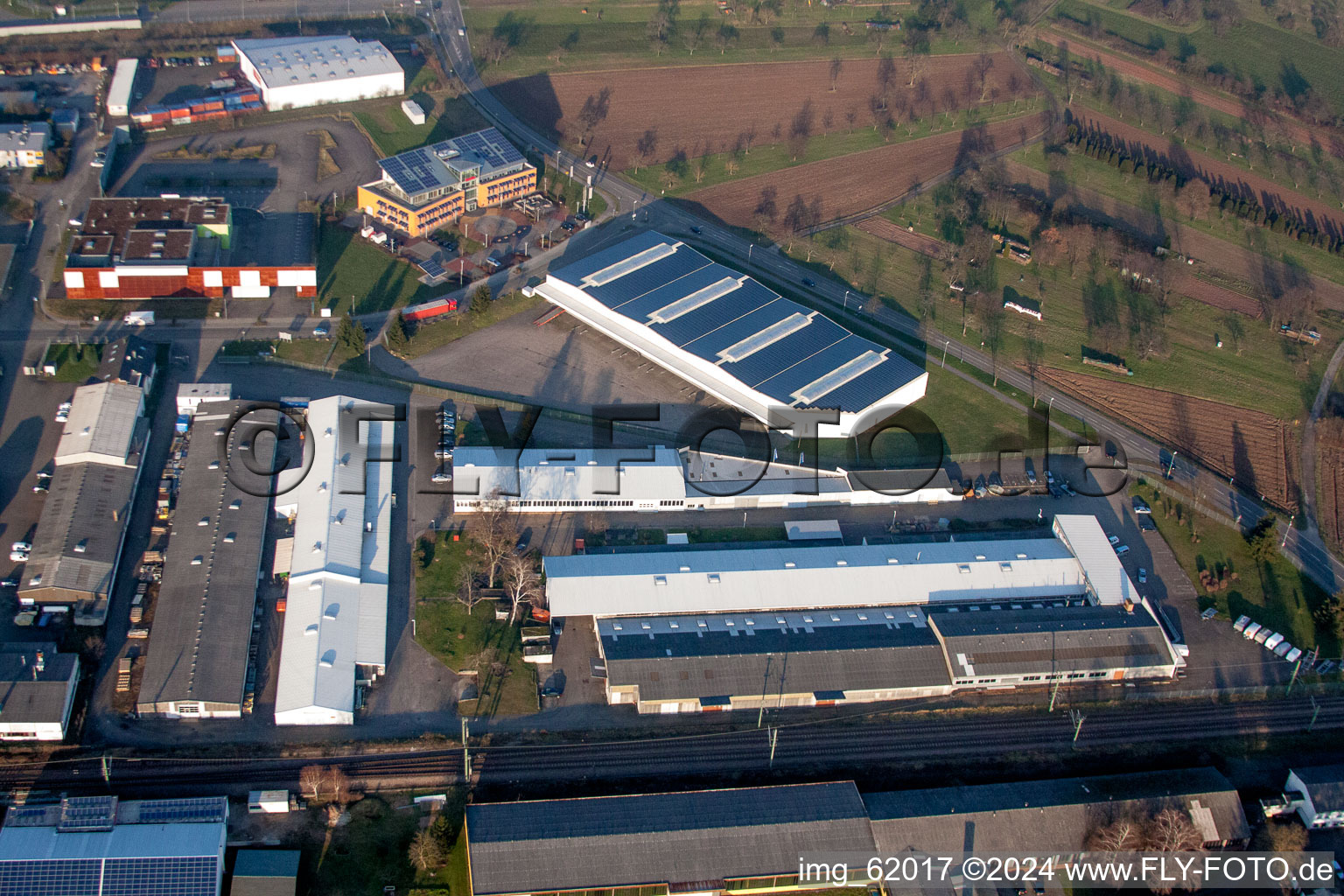 Building and production halls on the premises of Gebr. Held Hydraulik GmbH in Kuppenheim in the state Baden-Wurttemberg, Germany