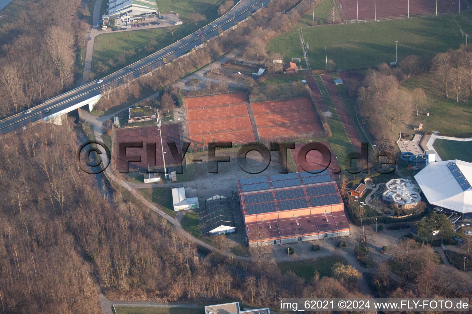 Drone image of Kuppenheim in the state Baden-Wuerttemberg, Germany