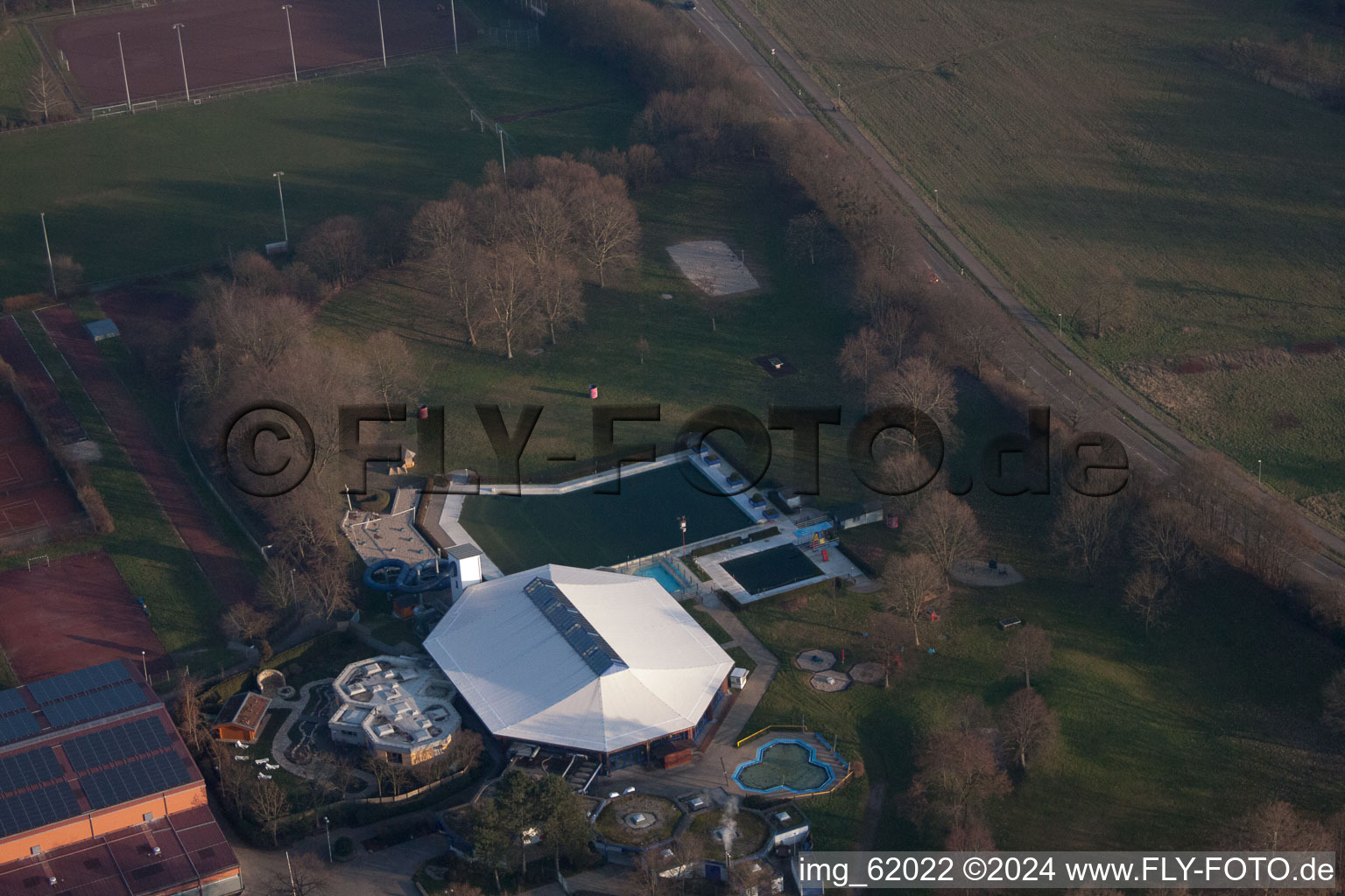 Kuppenheim in the state Baden-Wuerttemberg, Germany from the drone perspective