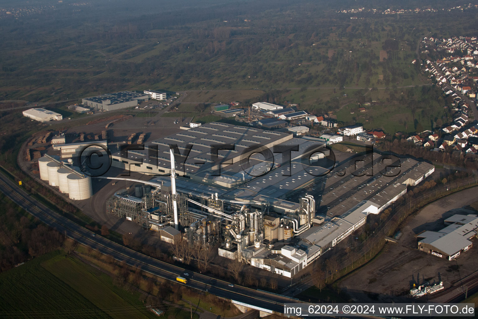 Kuppenheim in the state Baden-Wuerttemberg, Germany seen from a drone