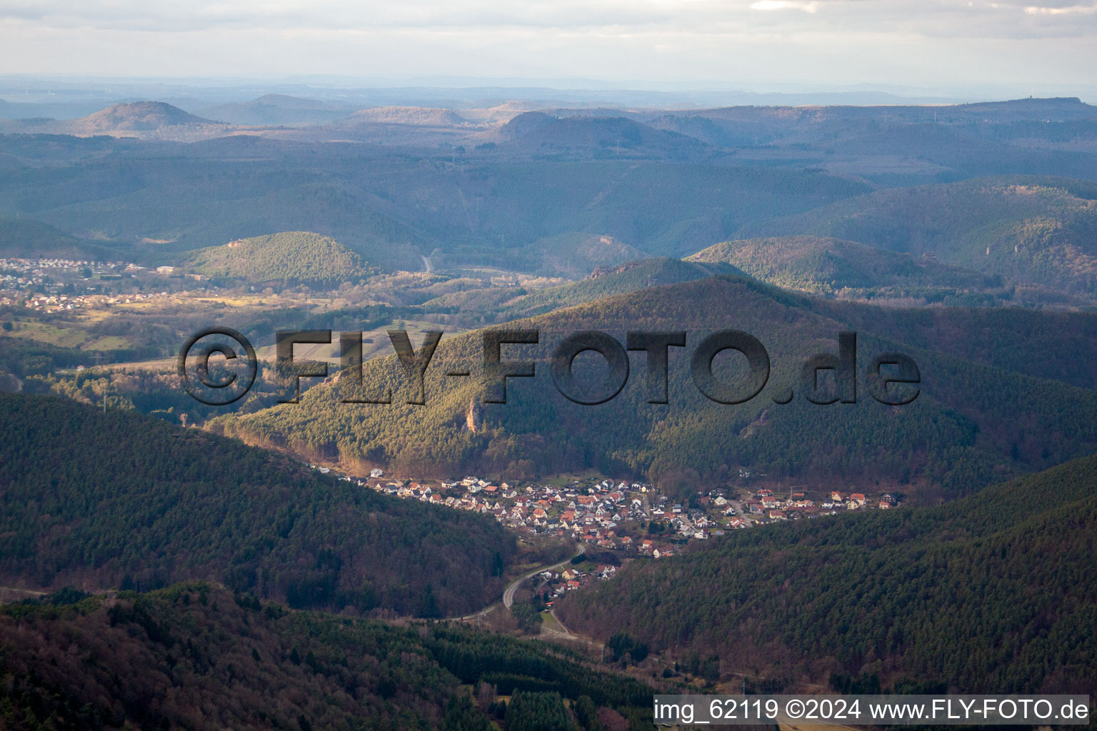 Lug in the state Rhineland-Palatinate, Germany out of the air