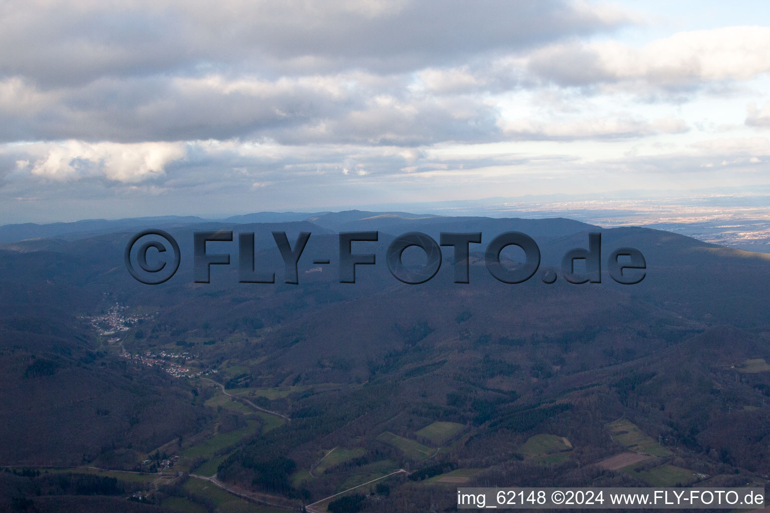 Dernbach in the state Rhineland-Palatinate, Germany out of the air