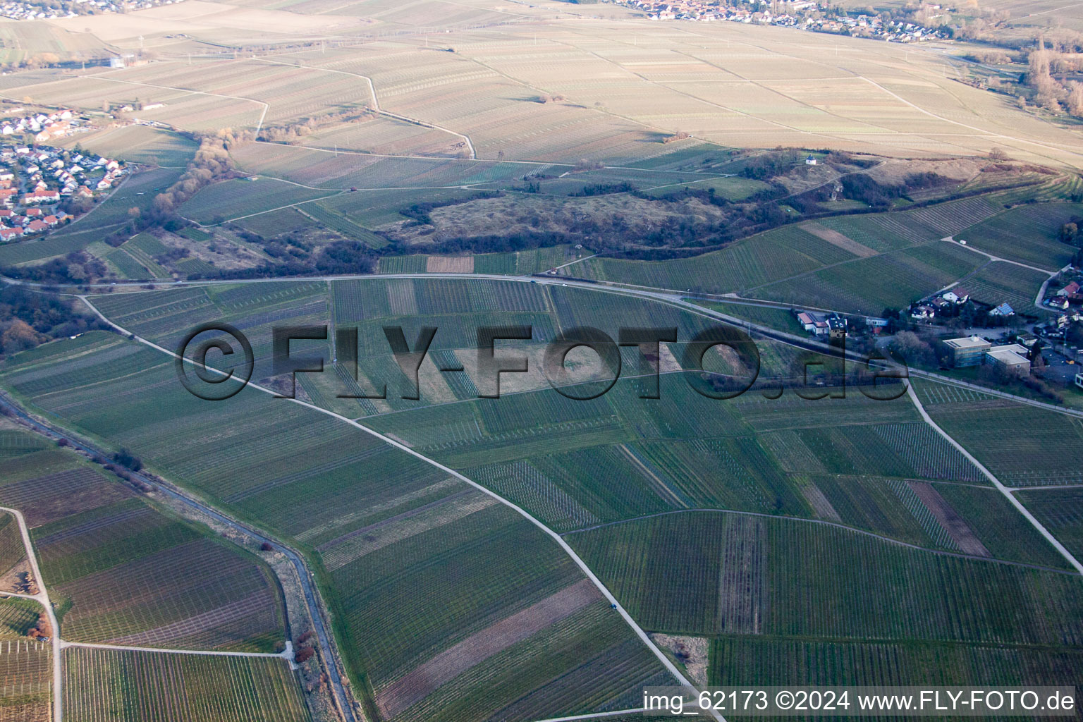 Aerial view of Of Ilbesheim bei Landau in der Pfalz in Ilbesheim bei Landau in der Pfalz in the state Rhineland-Palatinate, Germany