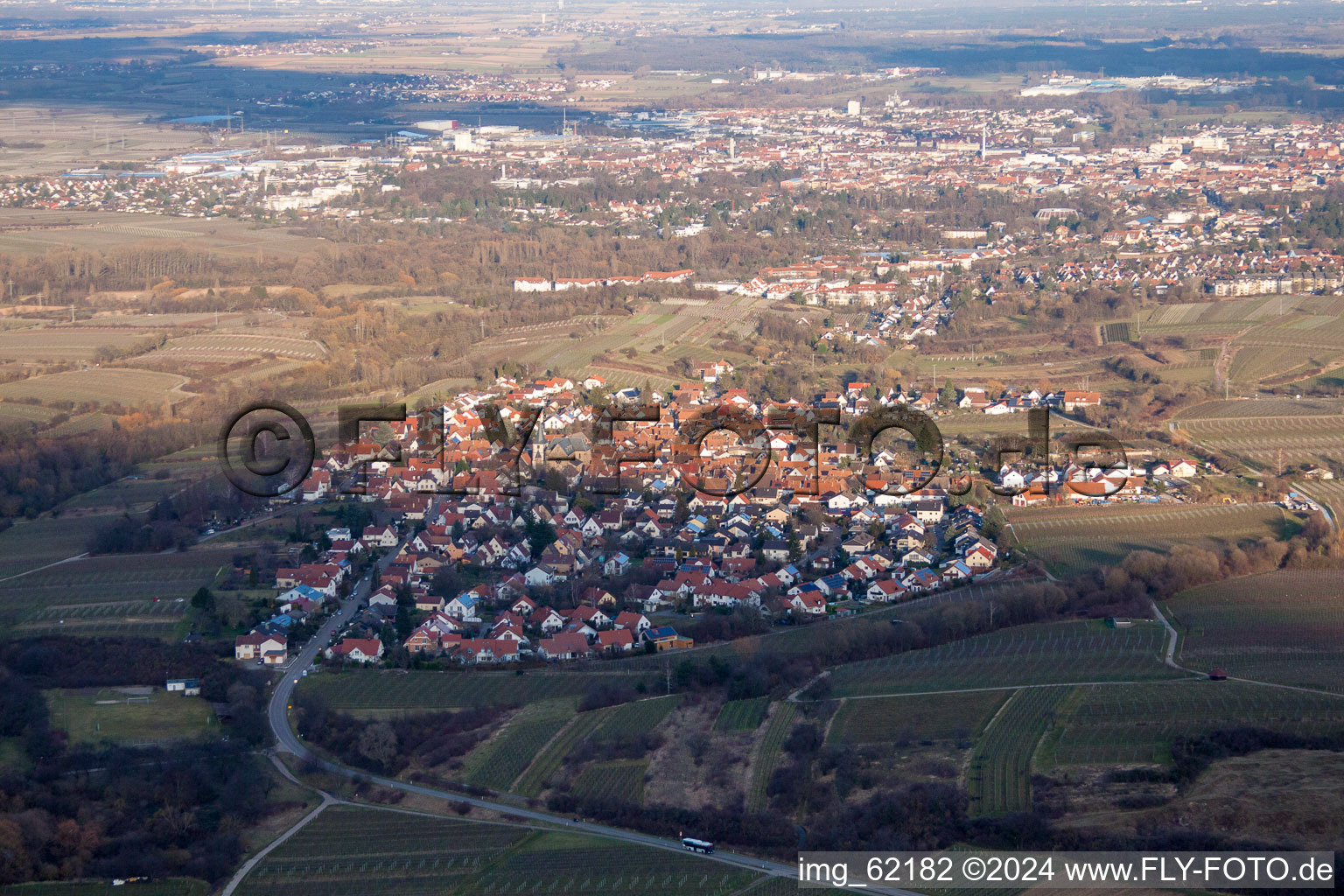 Drone image of District Arzheim in Landau in der Pfalz in the state Rhineland-Palatinate, Germany