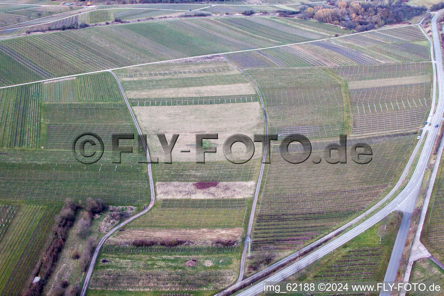 Bird's eye view of Of Ilbesheim bei Landau in der Pfalz in Ilbesheim bei Landau in der Pfalz in the state Rhineland-Palatinate, Germany