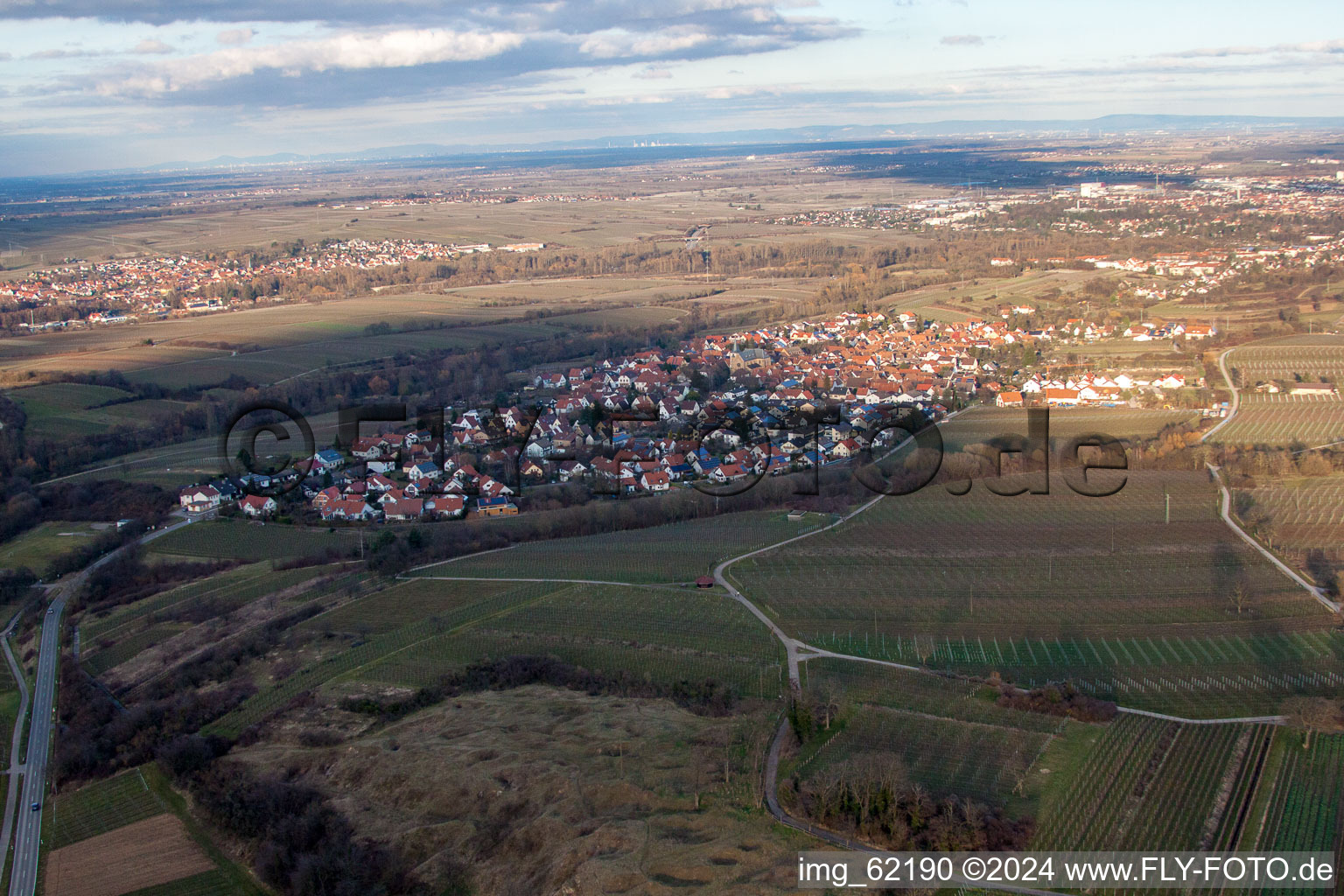 District Arzheim in Landau in der Pfalz in the state Rhineland-Palatinate, Germany from a drone