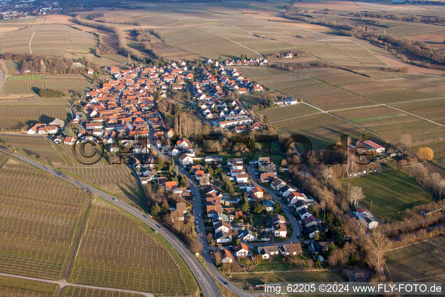 Bird's eye view of District Ilbesheim in Ilbesheim bei Landau in der Pfalz in the state Rhineland-Palatinate, Germany