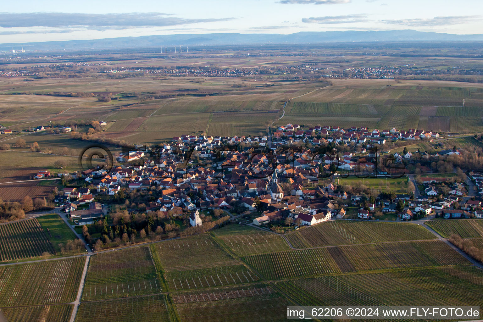 District Mörzheim in Landau in der Pfalz in the state Rhineland-Palatinate, Germany out of the air