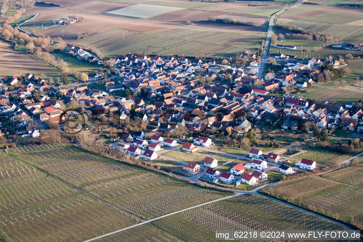 From the northwest in Impflingen in the state Rhineland-Palatinate, Germany