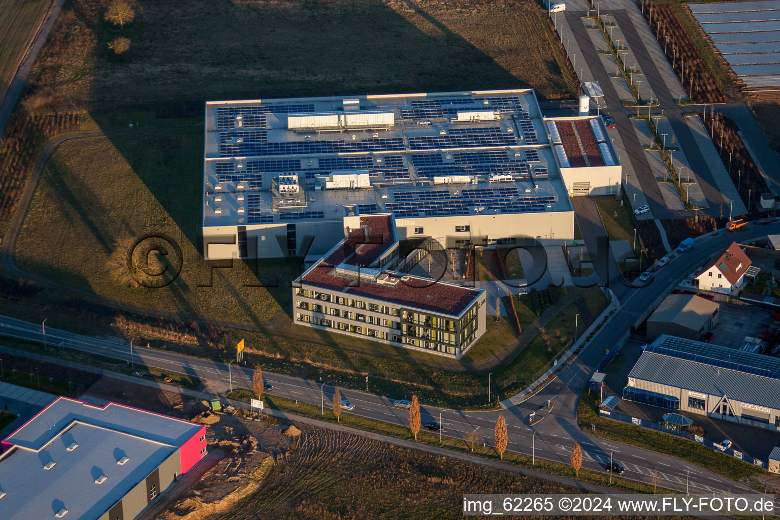 Drone image of Commercial Area North in Rülzheim in the state Rhineland-Palatinate, Germany