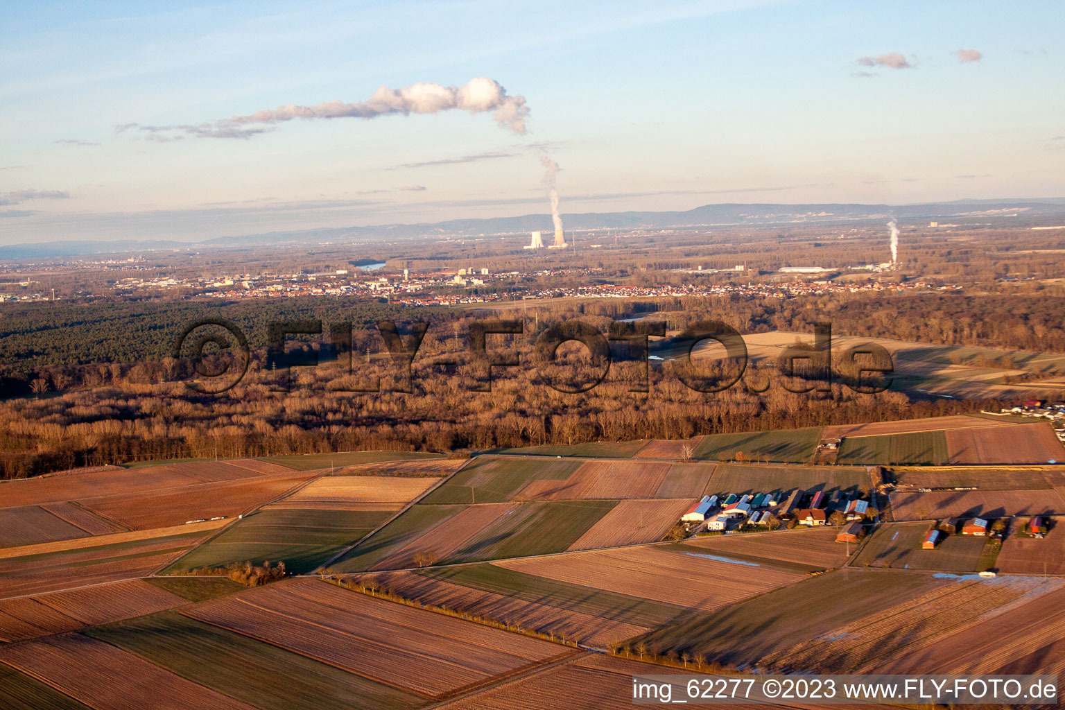Aerial photograpy of Hördt in the state Rhineland-Palatinate, Germany
