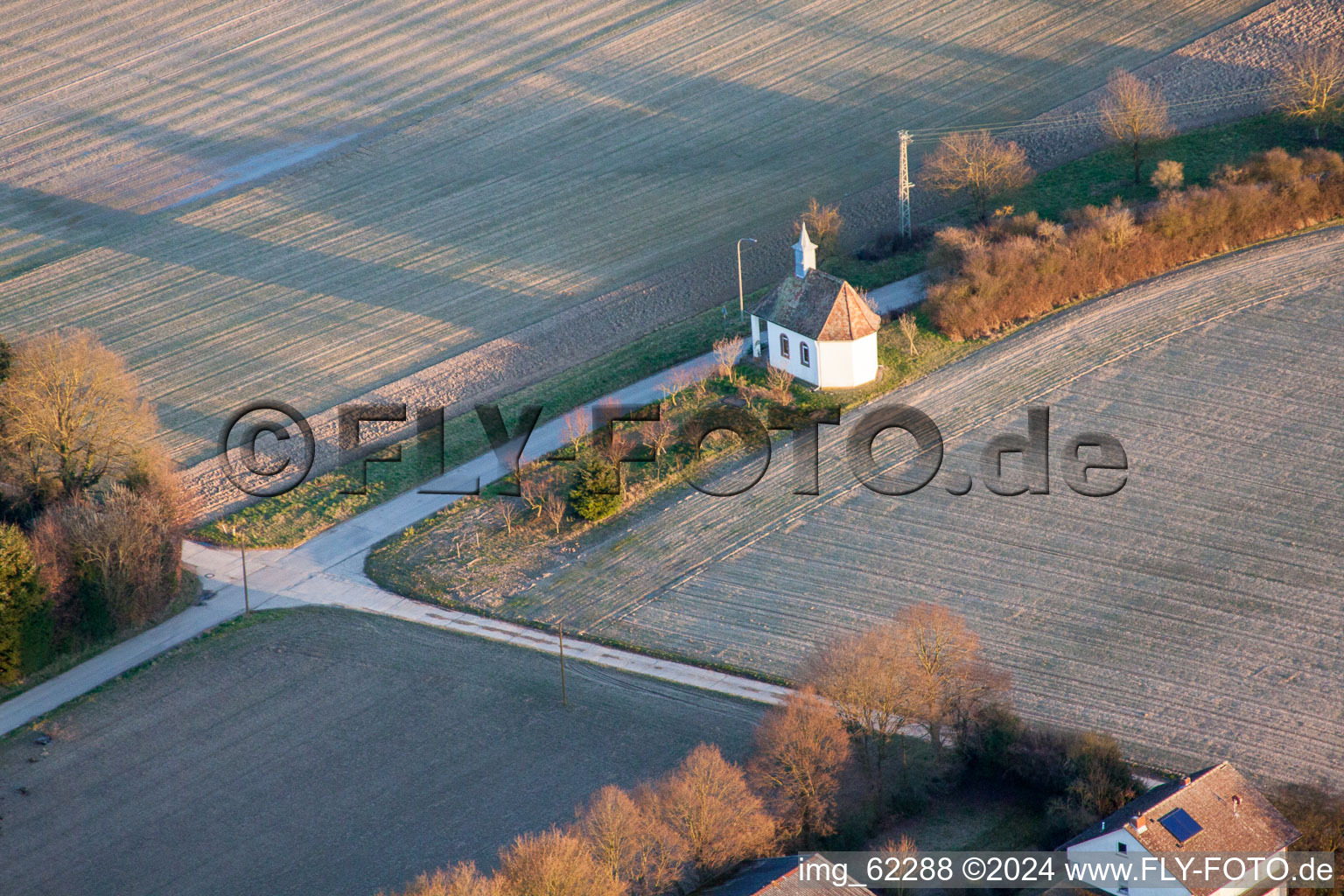 Herxheimweyher in the state Rhineland-Palatinate, Germany out of the air