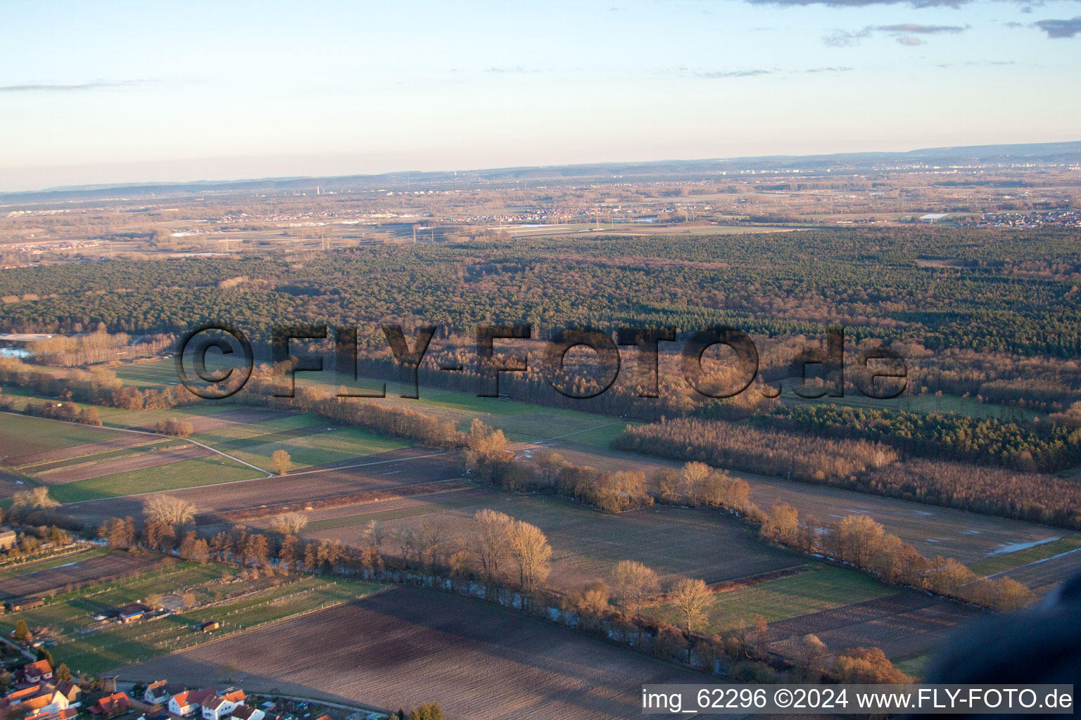 Herxheimweyher in the state Rhineland-Palatinate, Germany from the drone perspective