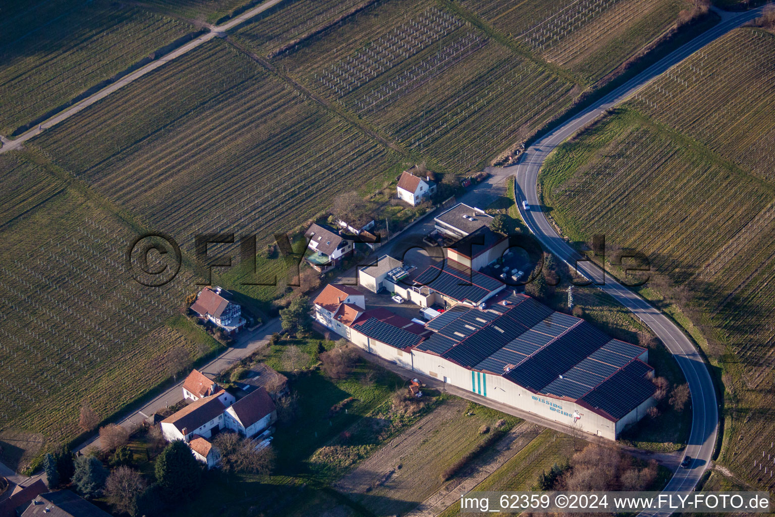 Wissing Wines in Oberotterbach in the state Rhineland-Palatinate, Germany out of the air