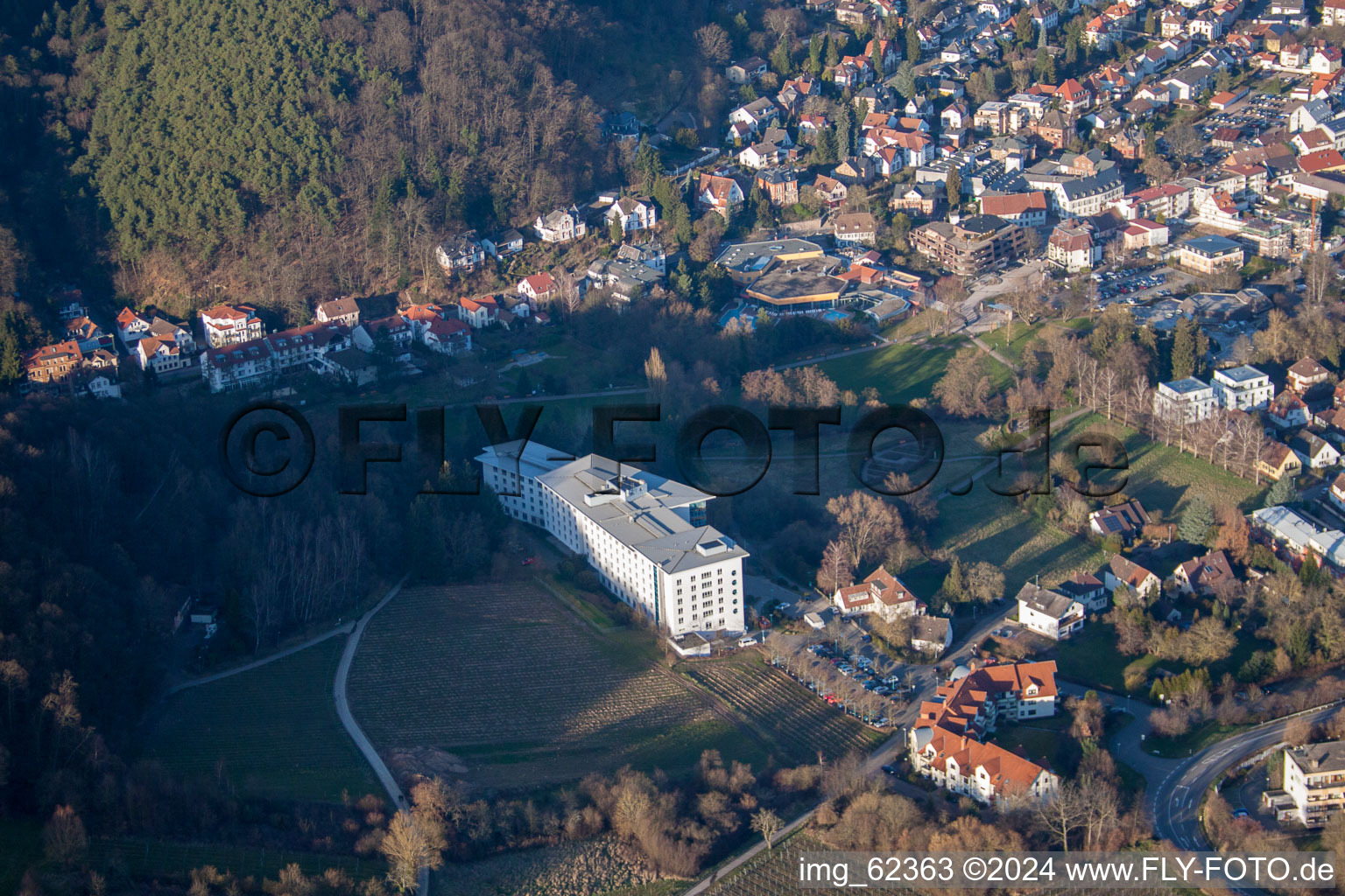 Spa Park in Bad Bergzabern in the state Rhineland-Palatinate, Germany