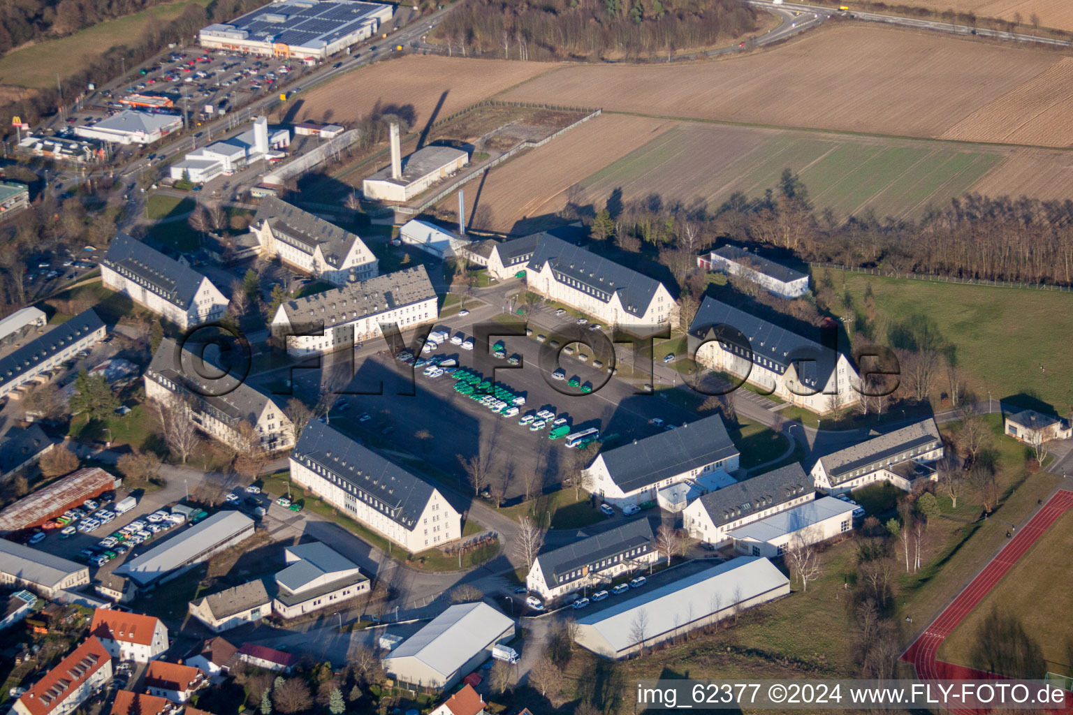 Bad Bergzabern in the state Rhineland-Palatinate, Germany out of the air