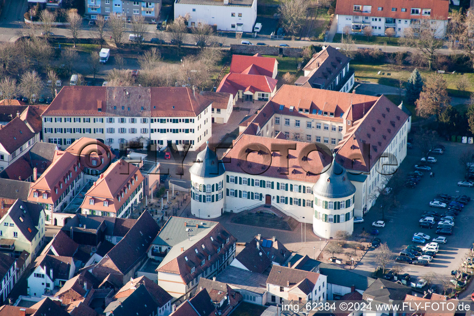 Town Hall building of the city administration und Verbandsgemeindeverwaltung in Bad Bergzabern in the state Rhineland-Palatinate