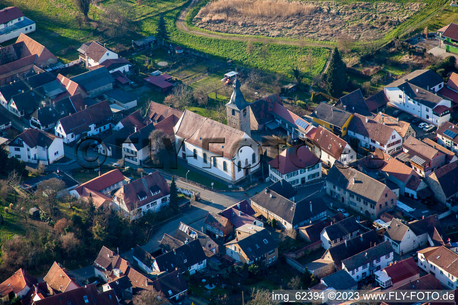 Aerial photograpy of District Pleisweiler in Pleisweiler-Oberhofen in the state Rhineland-Palatinate, Germany
