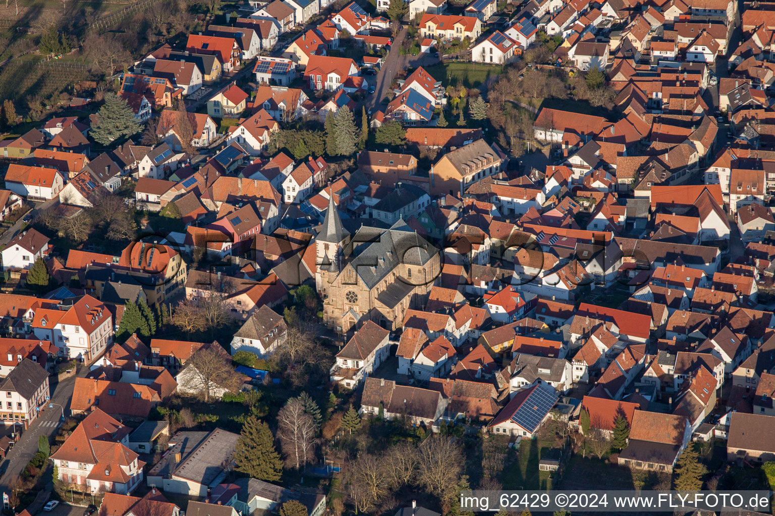 Aerial photograpy of District Arzheim in Landau in der Pfalz in the state Rhineland-Palatinate, Germany