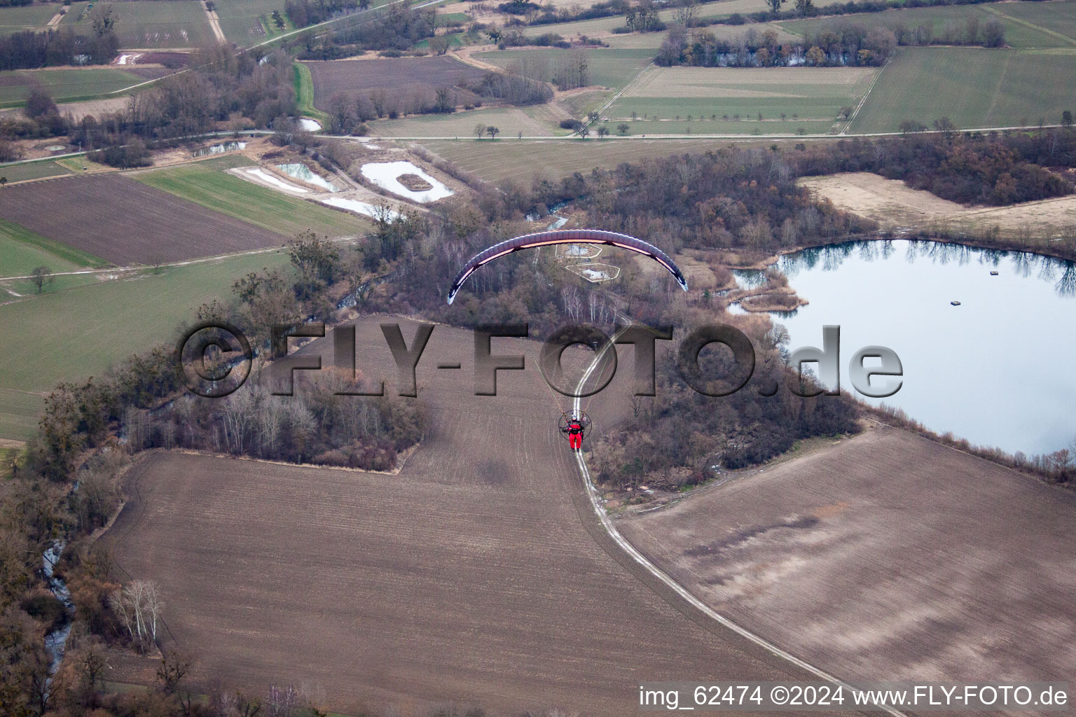 Lauterbourg in the state Bas-Rhin, France out of the air