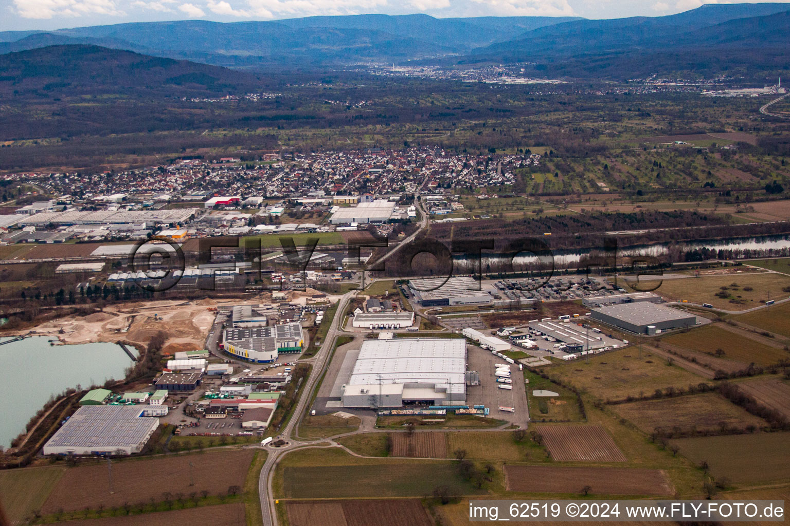 Bietigheim in the state Baden-Wuerttemberg, Germany from a drone